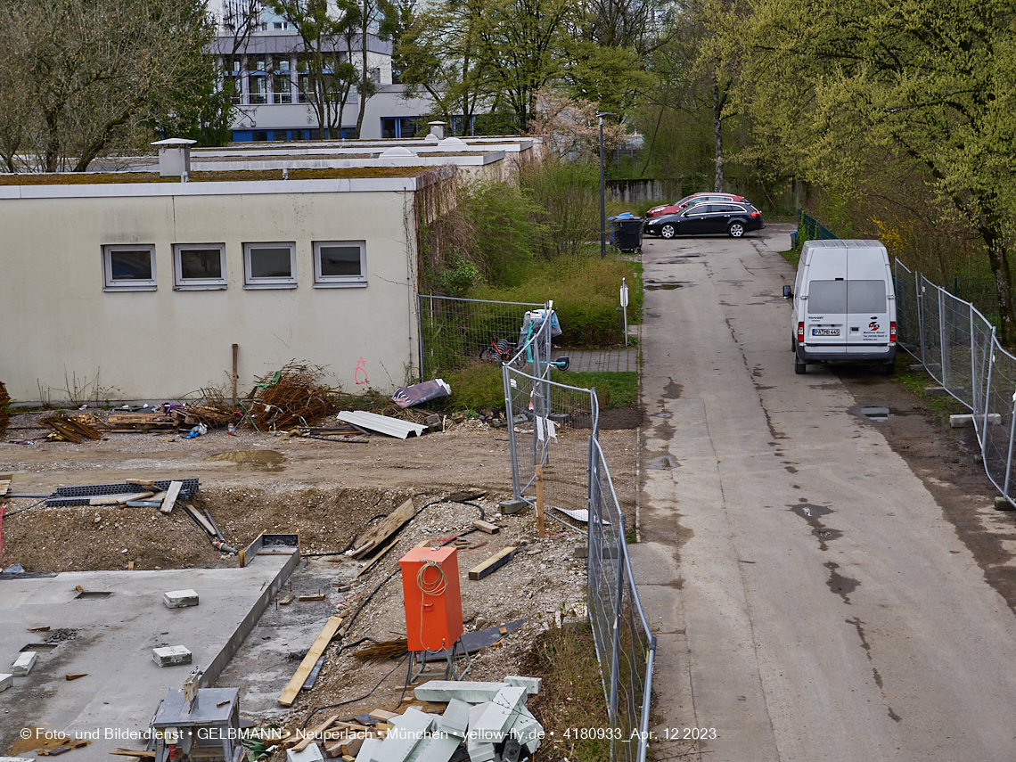 12.04.2023 - Baustelle Haus für Kinder in Neuperlach